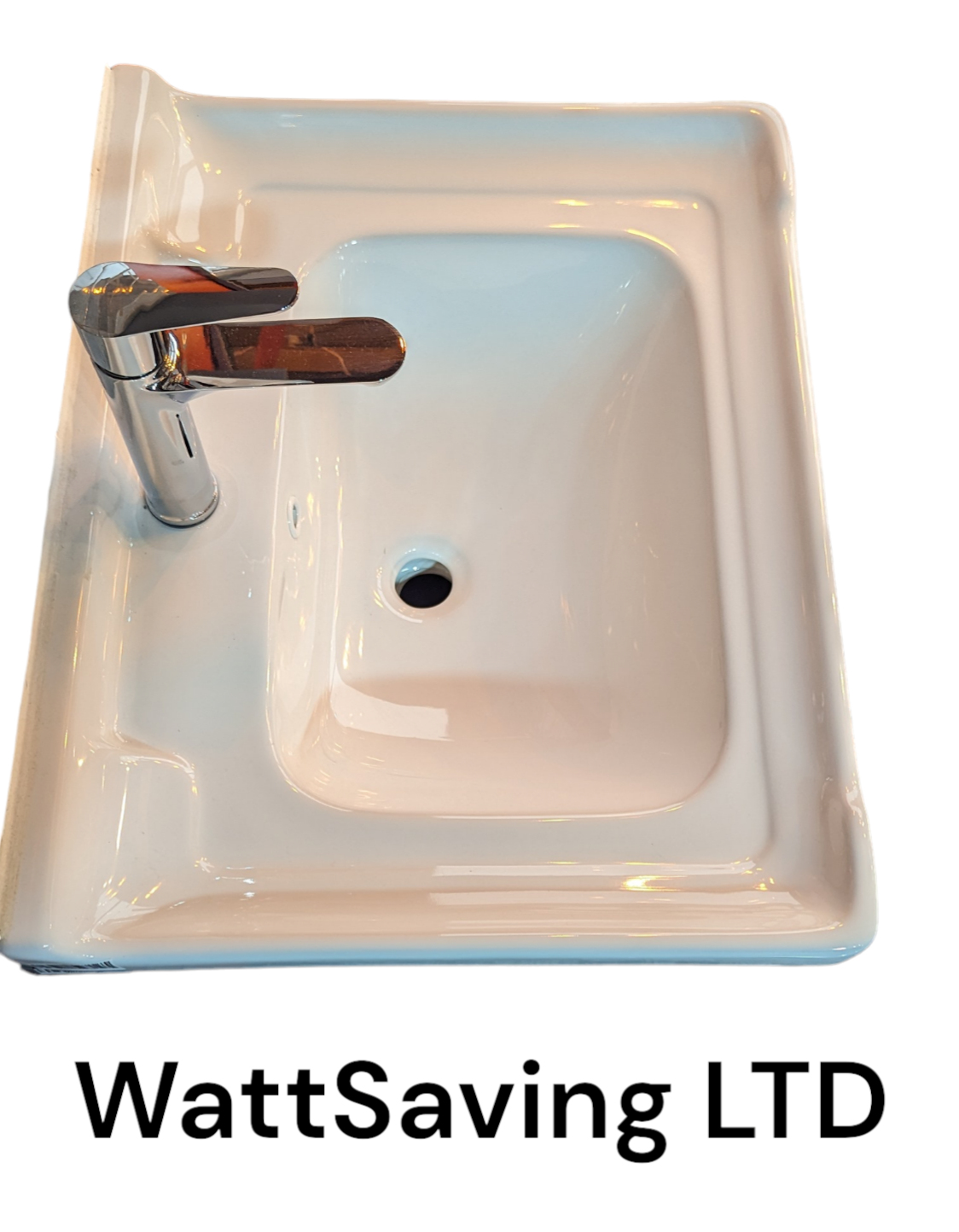 Gloss White Basin 60cm x 40cm x 7 cm - Image 2