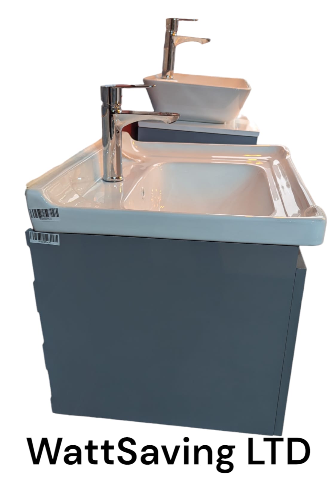 Gloss White Basin 60cm x 40cm x 7 cm - Image 3