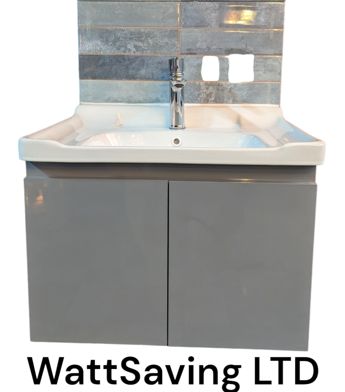 Gloss White Basin 60cm x 40cm x 7 cm - Image 4