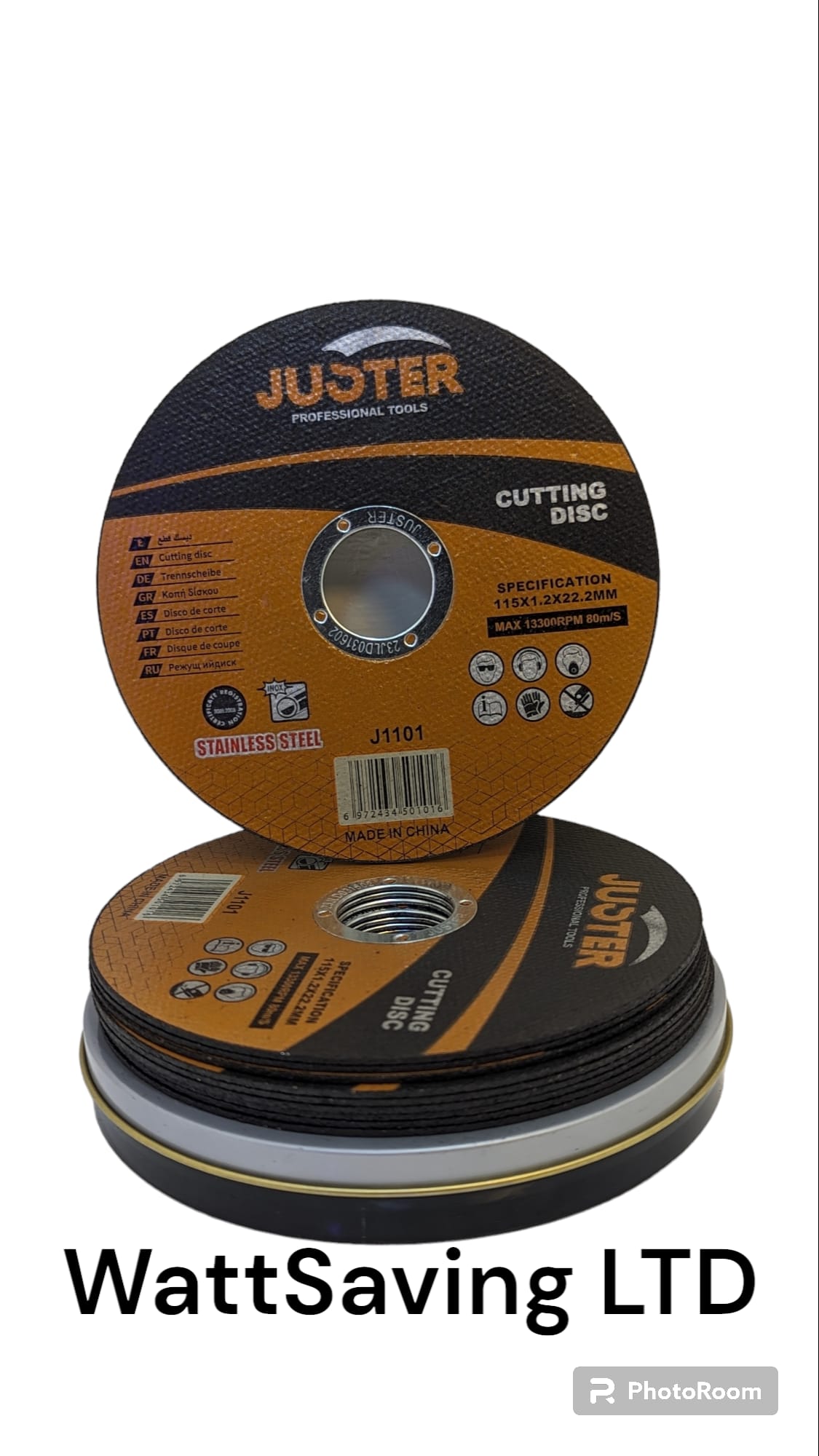 Juster Cutting Disk 115 X1 22.2mm 10pices - Image 2