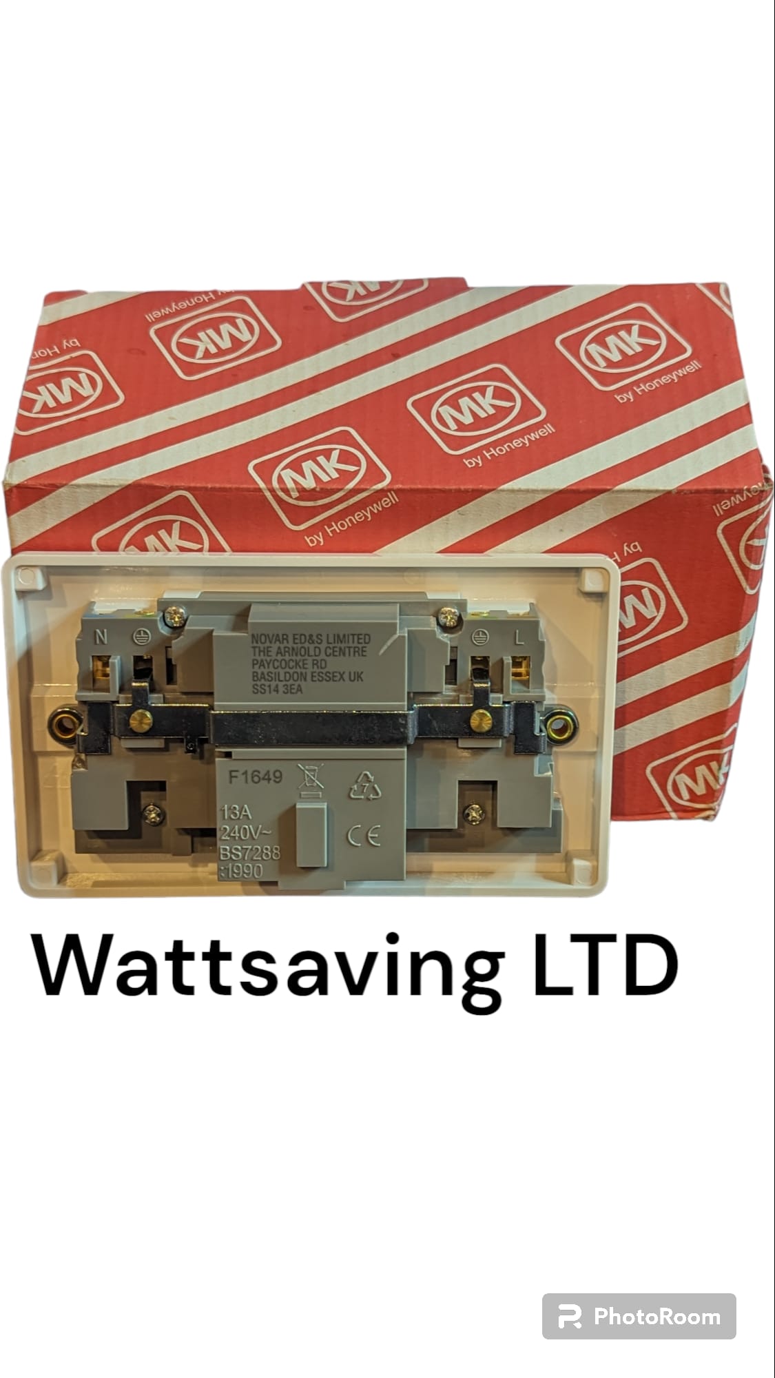 MK by Honeywell RCD 2 Gang Protection Socket Outlet - Image 3