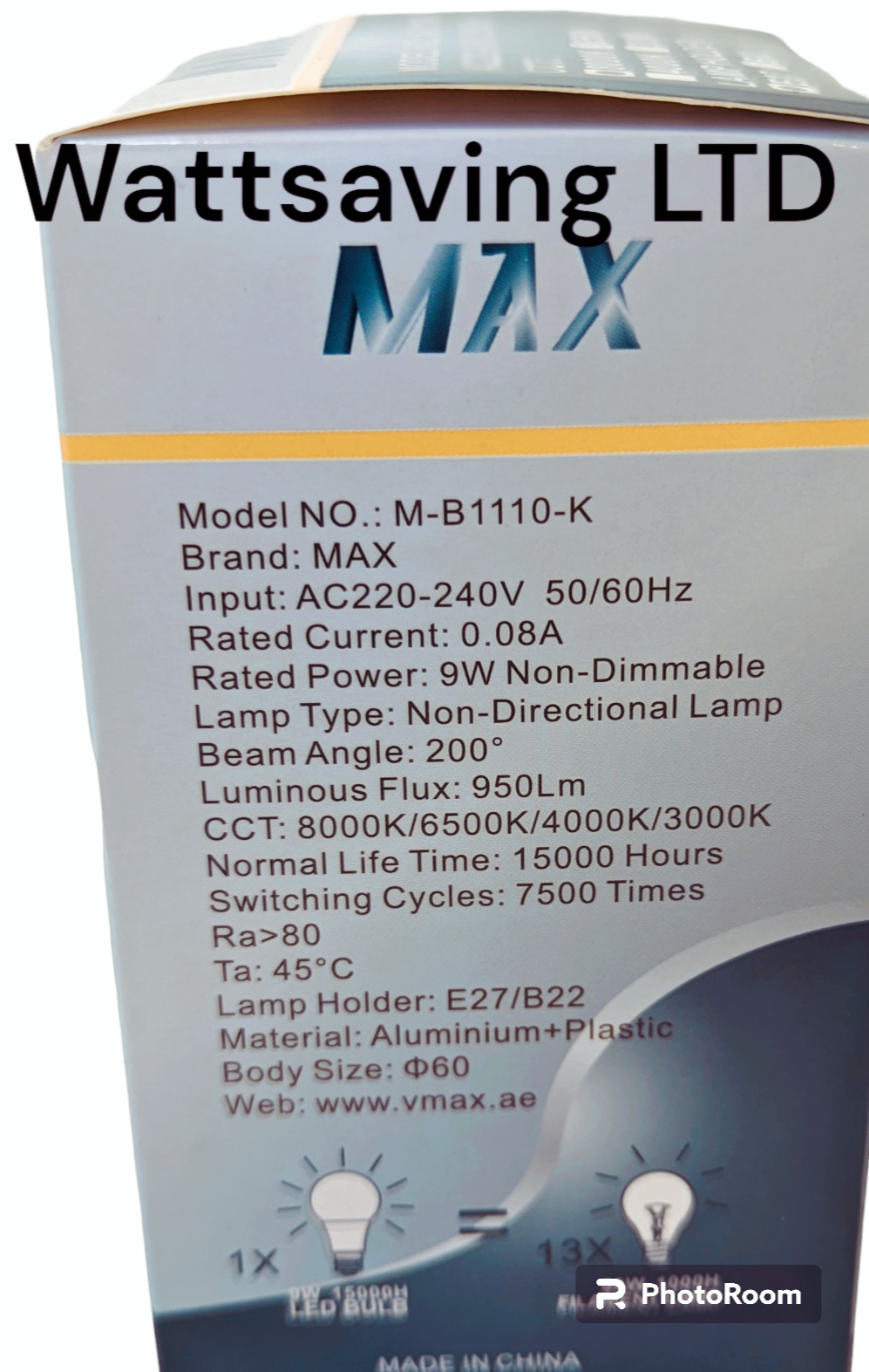 Max LED Bulb 950lm 9WATT'S AND 12WATT'S - Image 3