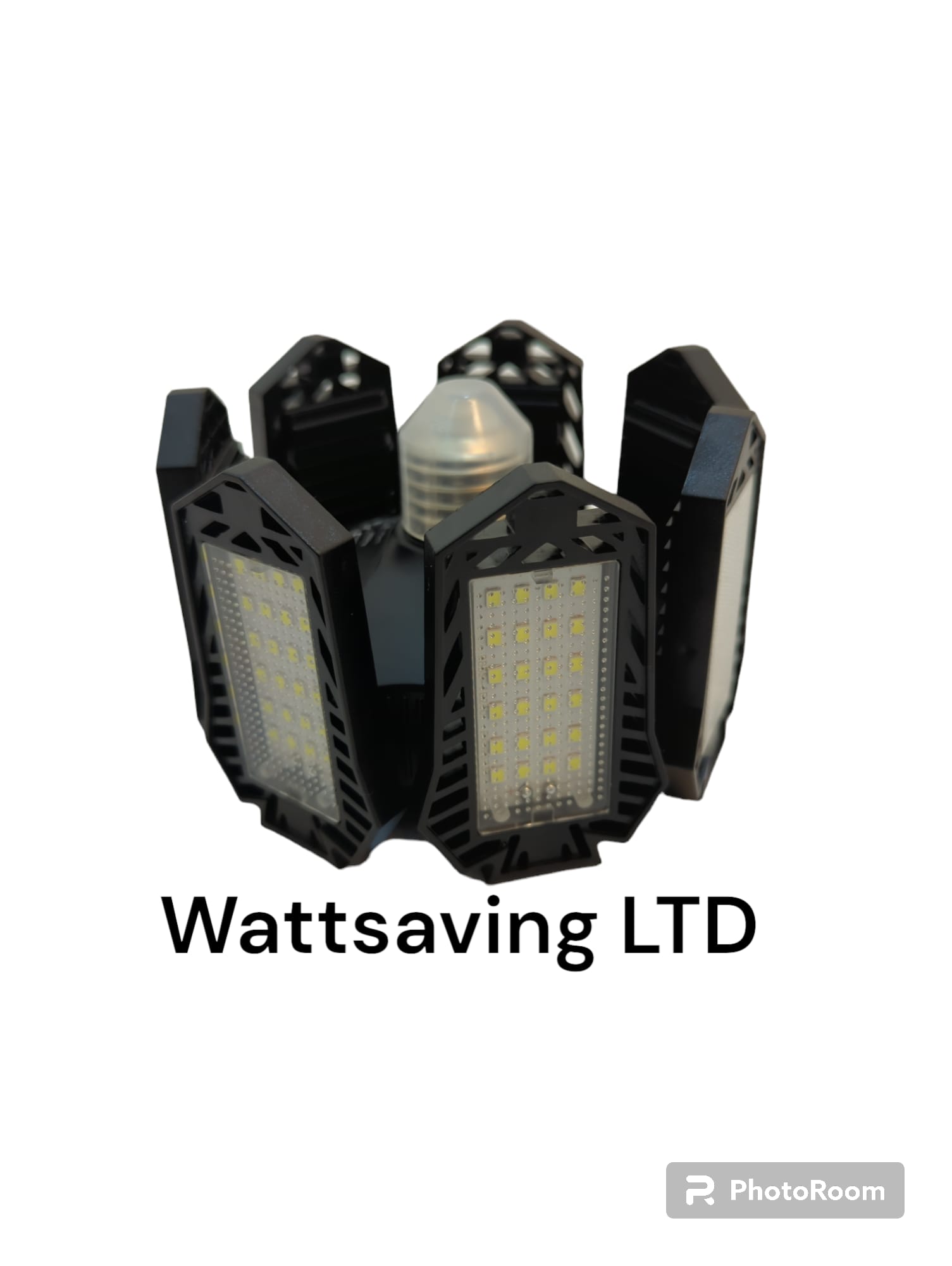 E27 LED garage light with a black finish, - Image 3