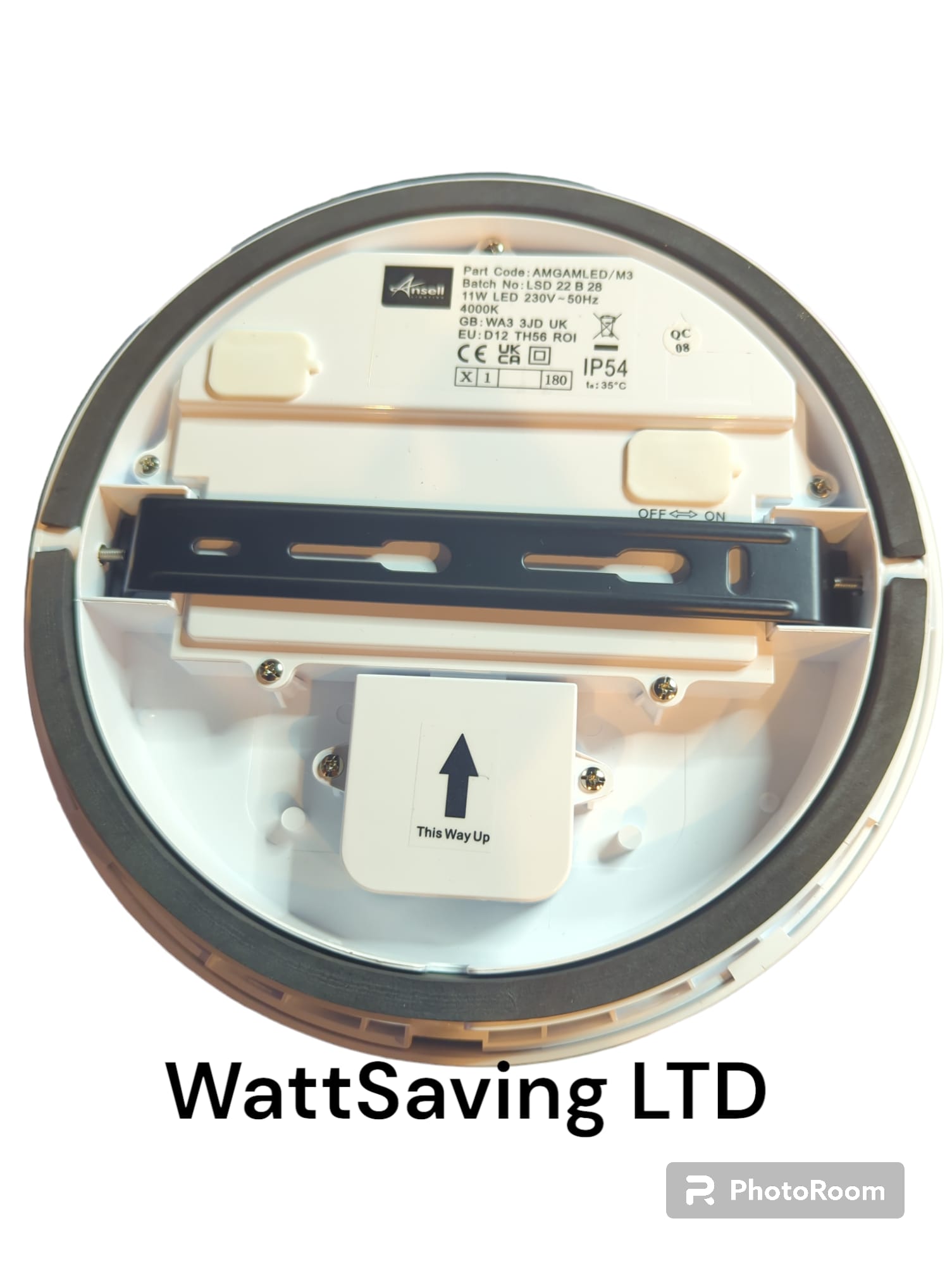 Ansell Gamma 11W Mini Emergency Slim LED Wall / Ceiling Light Cool White - Image 3