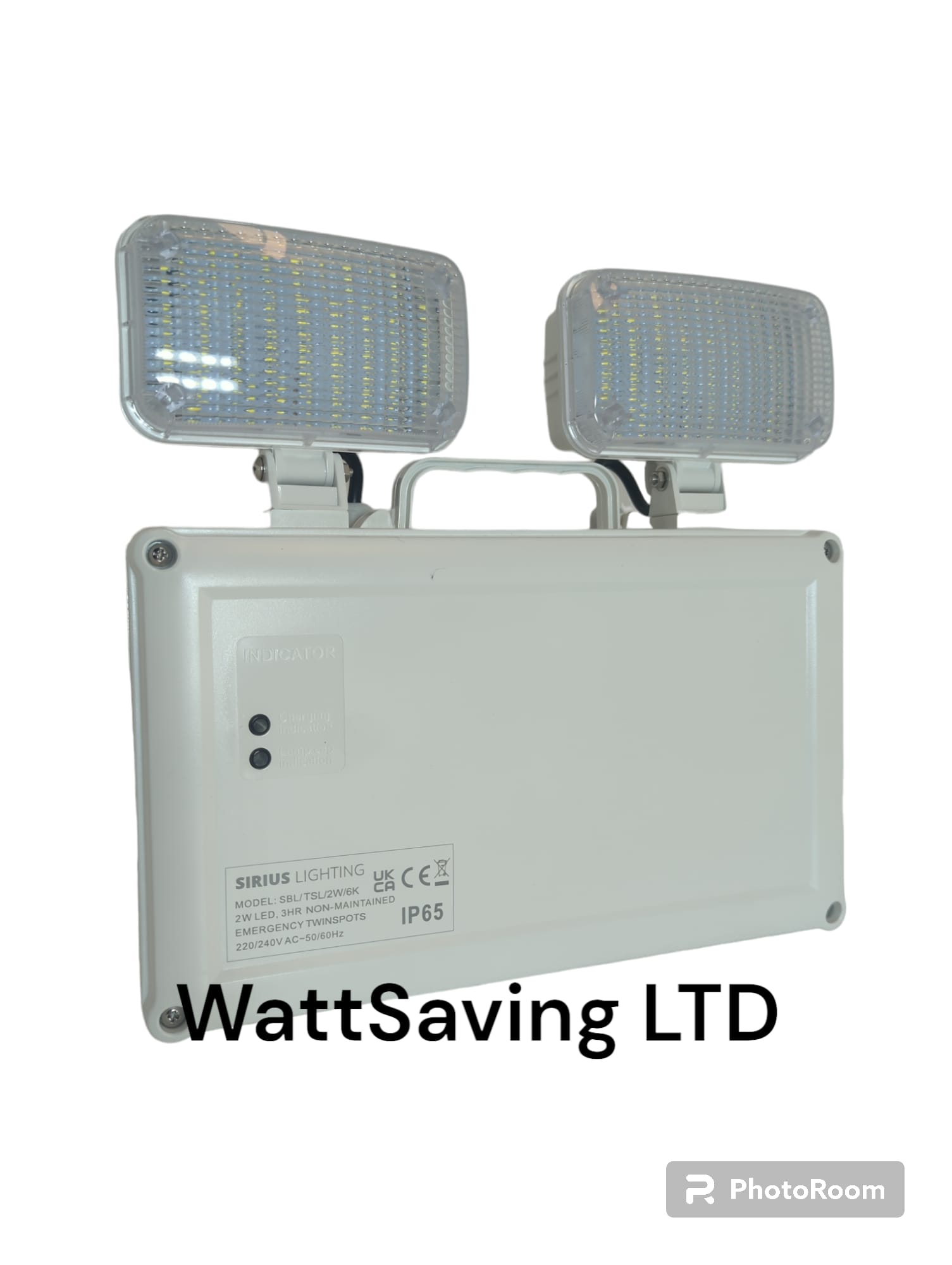 Sirius Lighting 2W LED 3HR Non-Maintained Emergency TwinSpots - Image 2